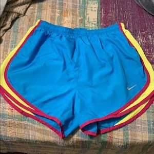 Blue nike running gym shorts